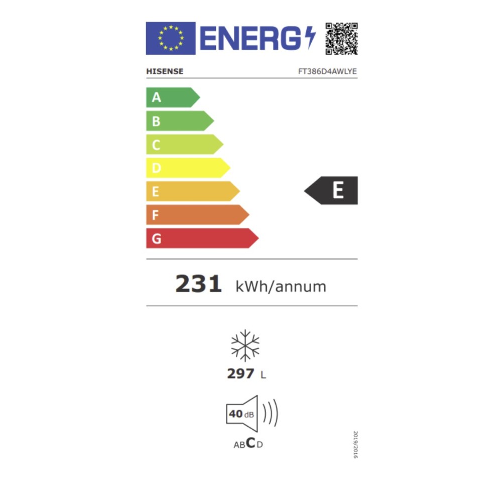 Freezer Hisense FT386D4AWLYE