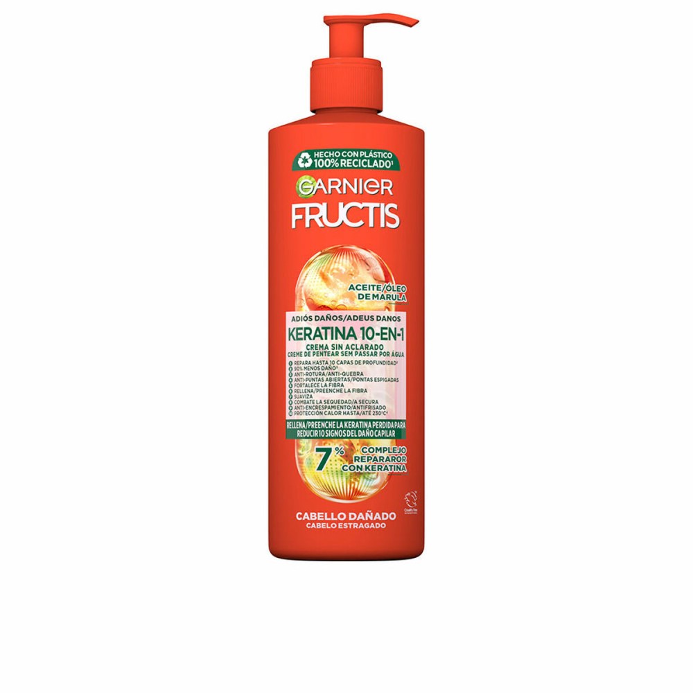 Crème Réparatrice sans Rinçage Garnier Fructis Kératine 10 en 1 400 ml