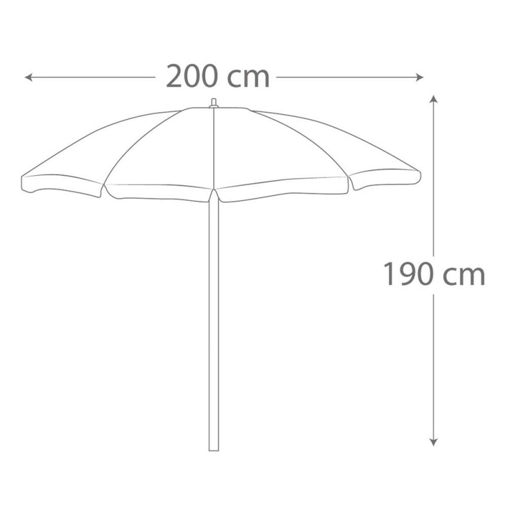 Parasol Aktive 200 x 190 x 200 cm (12 Unités)