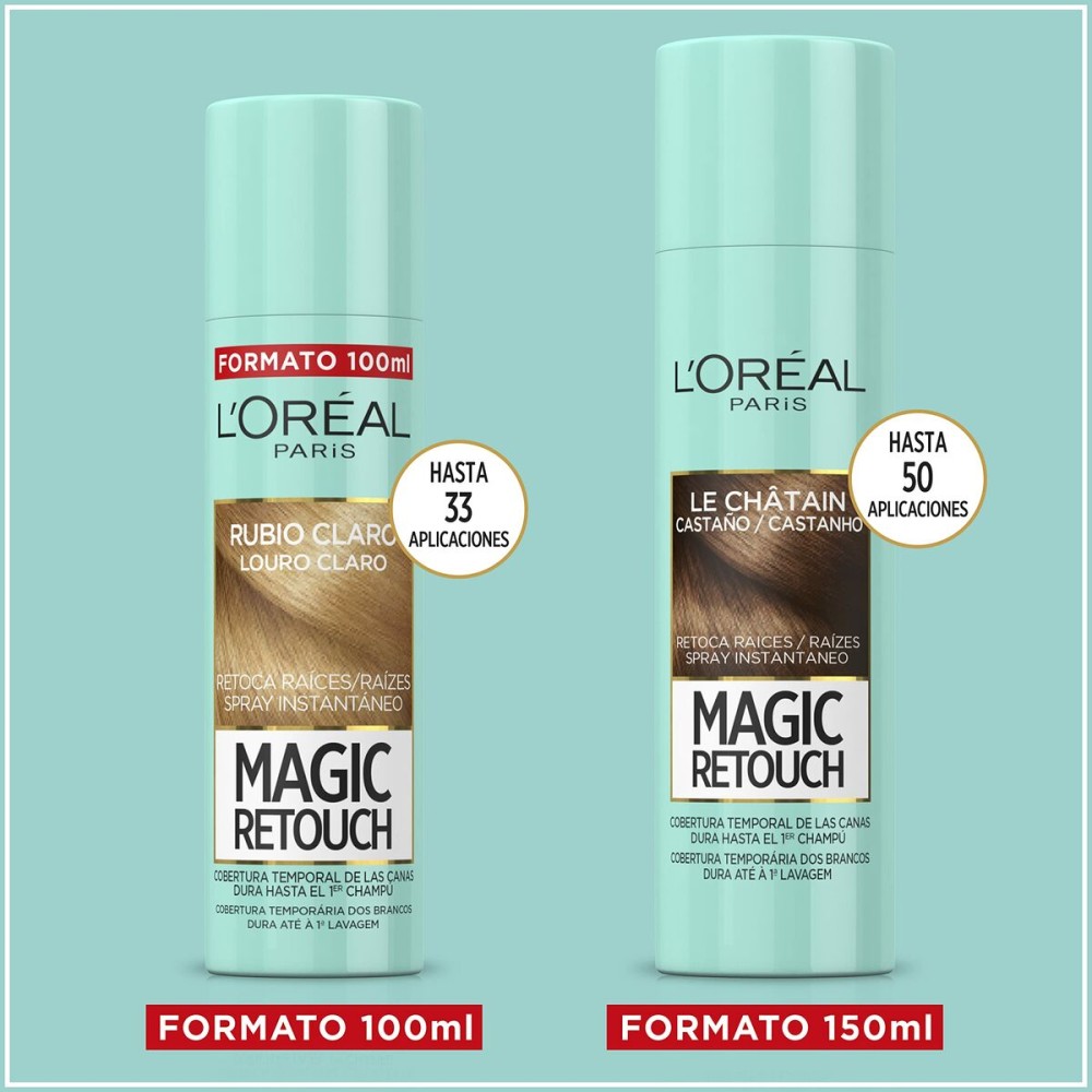 Ansatzspray für graues Haar L'Oreal Make Up Magic Retouch 4-Blond 100 ml