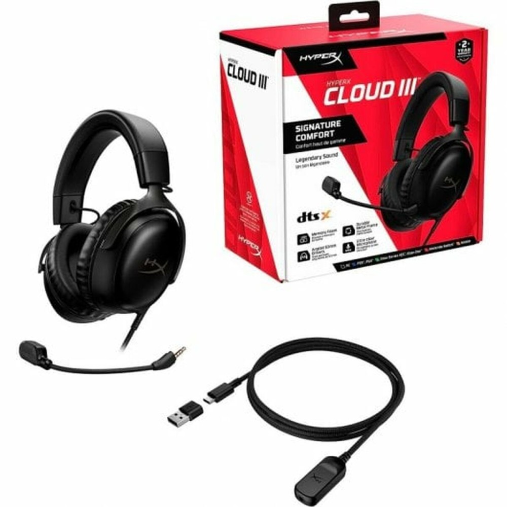 Casques avec Microphone HyperX 727A8AA Noir