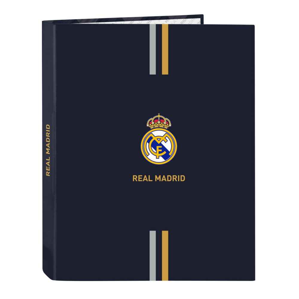 Ring binder Real Madrid C.F. Navy Blue A4 26.5 x 33 x 4 cm