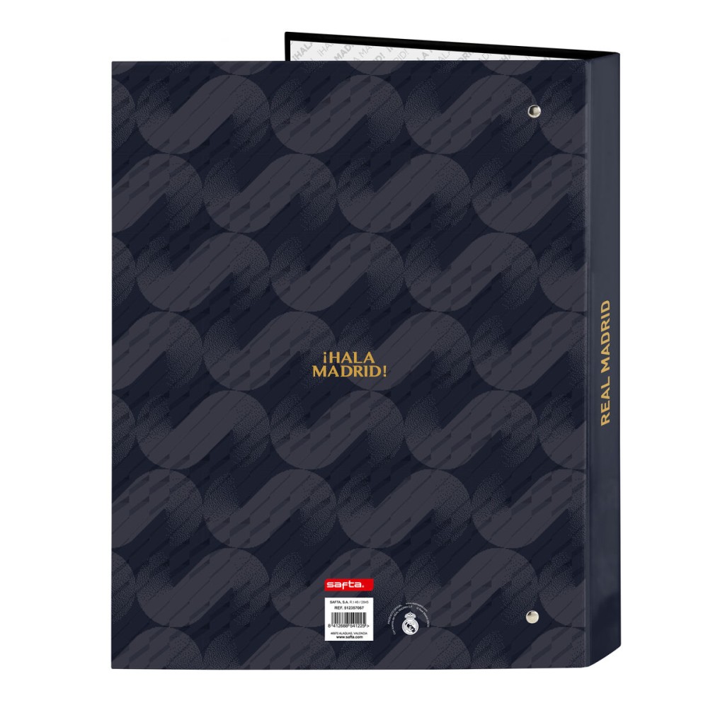 Ring binder Real Madrid C.F. Navy Blue A4 26.5 x 33 x 4 cm