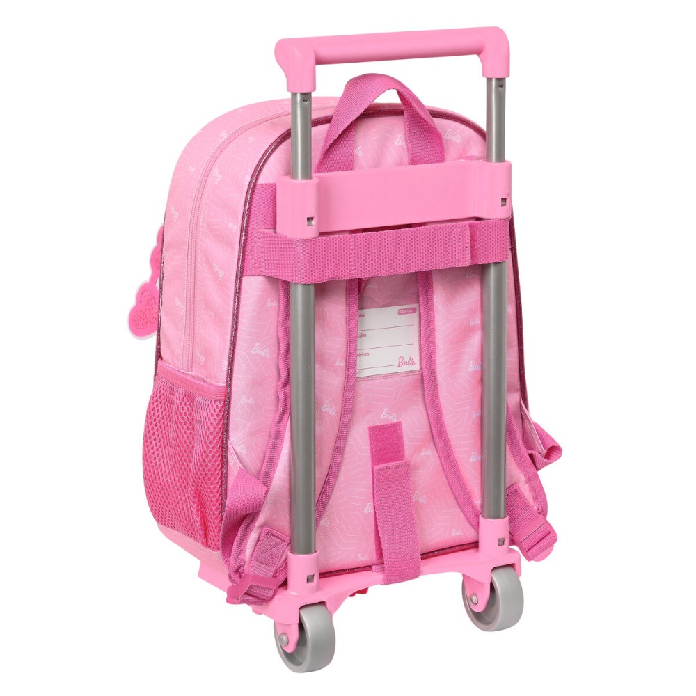 Schulrucksack mit Rädern Barbie Girl Rosa 26 x 34 x 11 cm