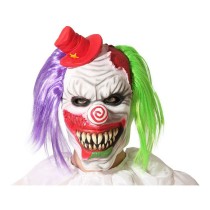 Mask Halloween Multicolour Evil Male Clown