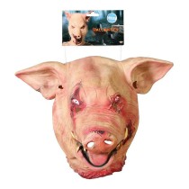 Maske Halloween Rosa Schwein