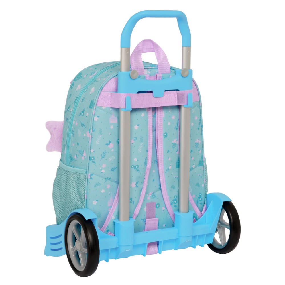 School Rucksack with Wheels Frozen Hello spring Blue 33 x 42 x 14 cm