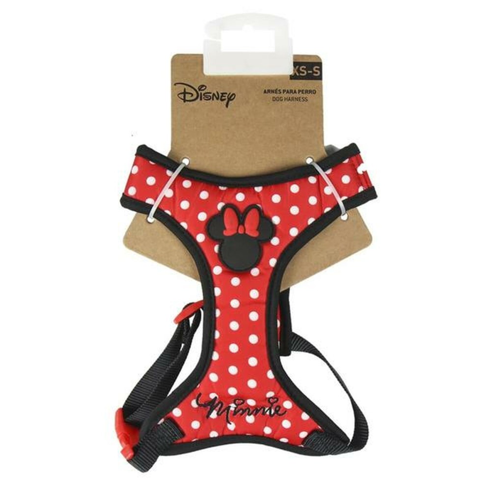 Dog Harness Minnie Mouse Red