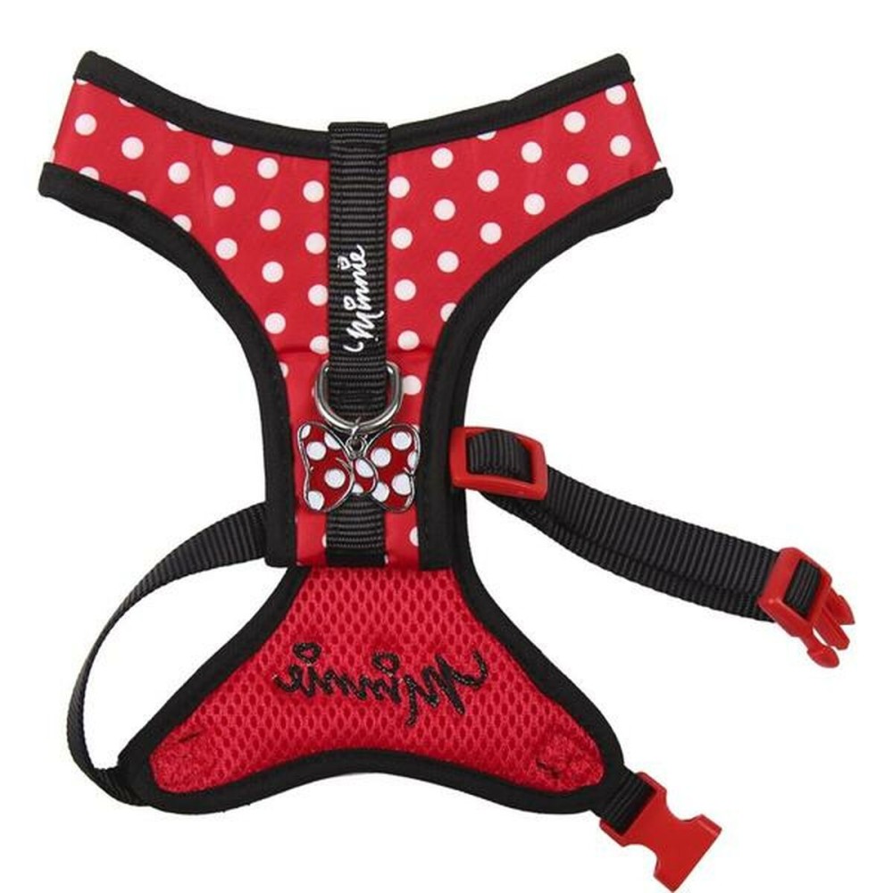 Dog Harness Minnie Mouse Red