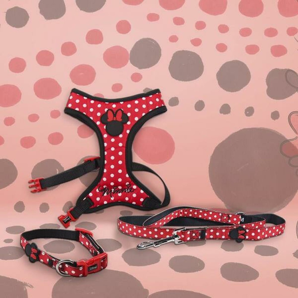 Dog Harness Minnie Mouse Red