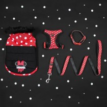 Dog Harness Minnie Mouse Red