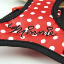 Dog Harness Minnie Mouse Red