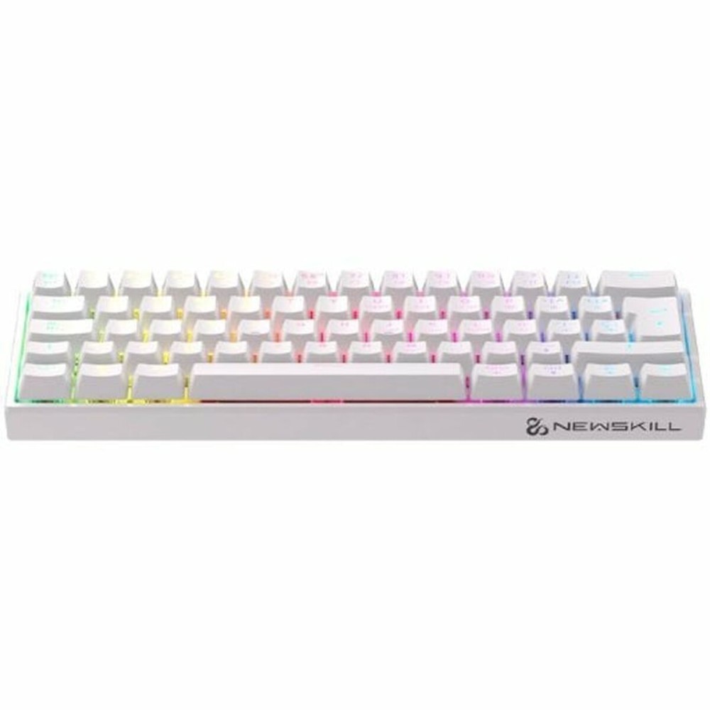 Clavier sans fil Newskill Blanc Espagnol Qwerty