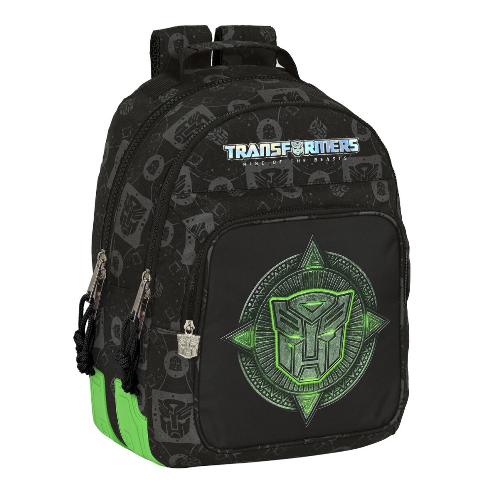 Schulrucksack Transformers Schwarz 32 x 42 x 15 cm