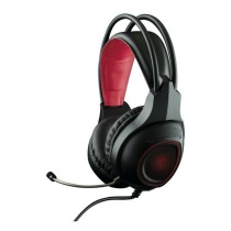 Gaming Headset mit Mikrofon KSIX Drakkar USB LED Schwarz Rot