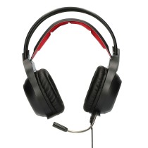 Gaming Headset mit Mikrofon KSIX Drakkar USB LED Schwarz Rot