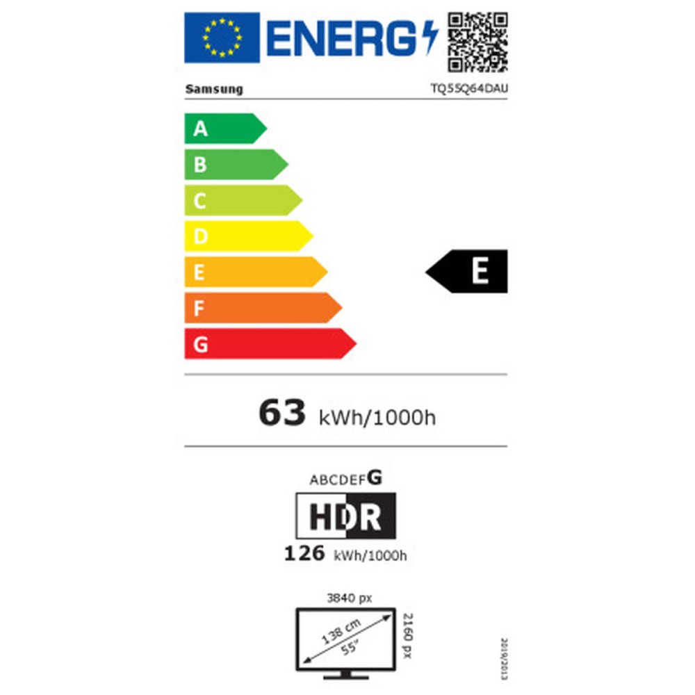 TV intelligente Samsung TQ55Q64D 4K Ultra HD 55" QLED