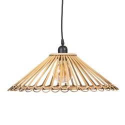 Deckenlampe 57 x 57 x 20,5 cm natürlich Bambus 220 V 240 V 60 W (2 Stück)