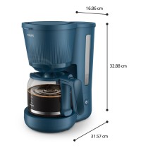 Cafetière goutte à goutte Philips HD7411/70 Bleu 1,3 L