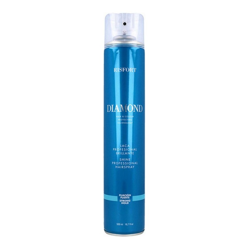 Strong Hold Hair Spray Diamond Risfort (500 ml)