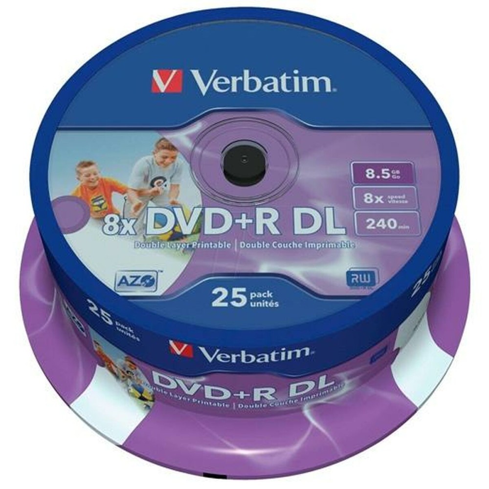 DVD-R Verbatim    25 Unités 8,5 GB 8x