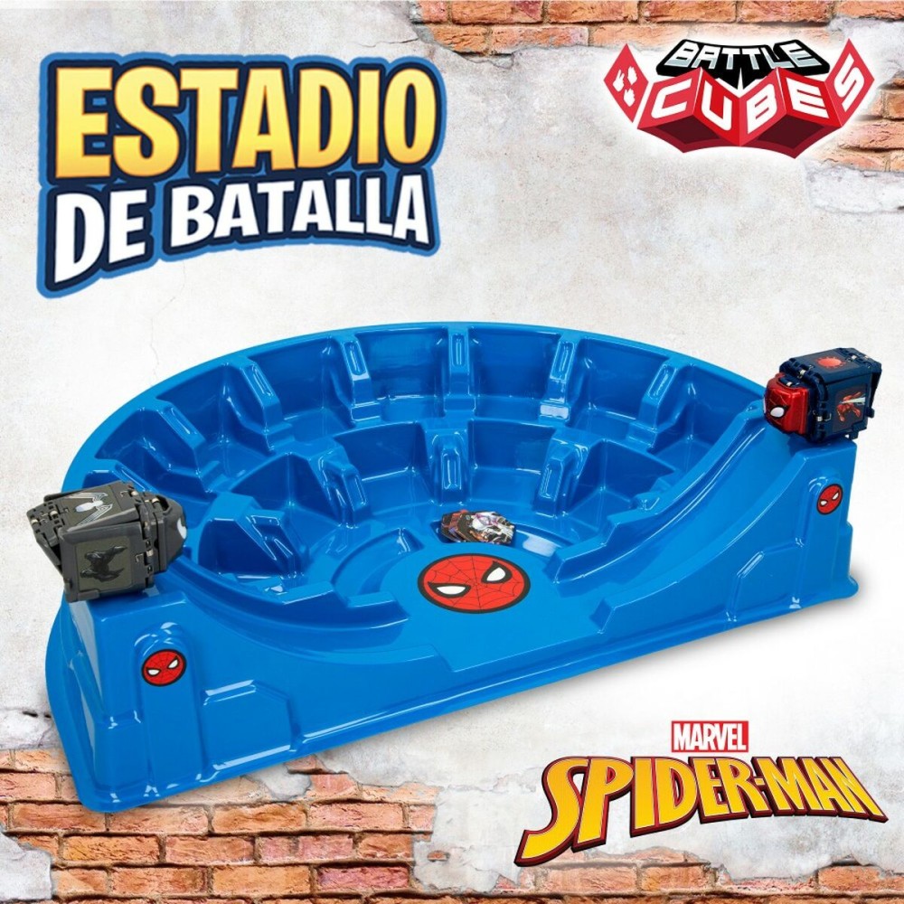 Arène de combats Spider-Man Battle Cubes 15 Pièces 4 Unités 42,5 x 9 x 28 cm