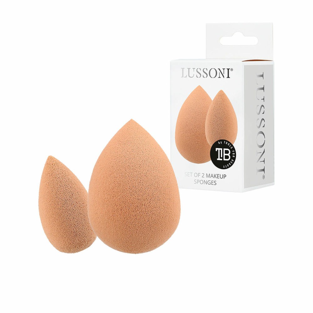 Make-up Sponge Lussoni Esponjas Lote Beige 2 Pieces (2 Units)