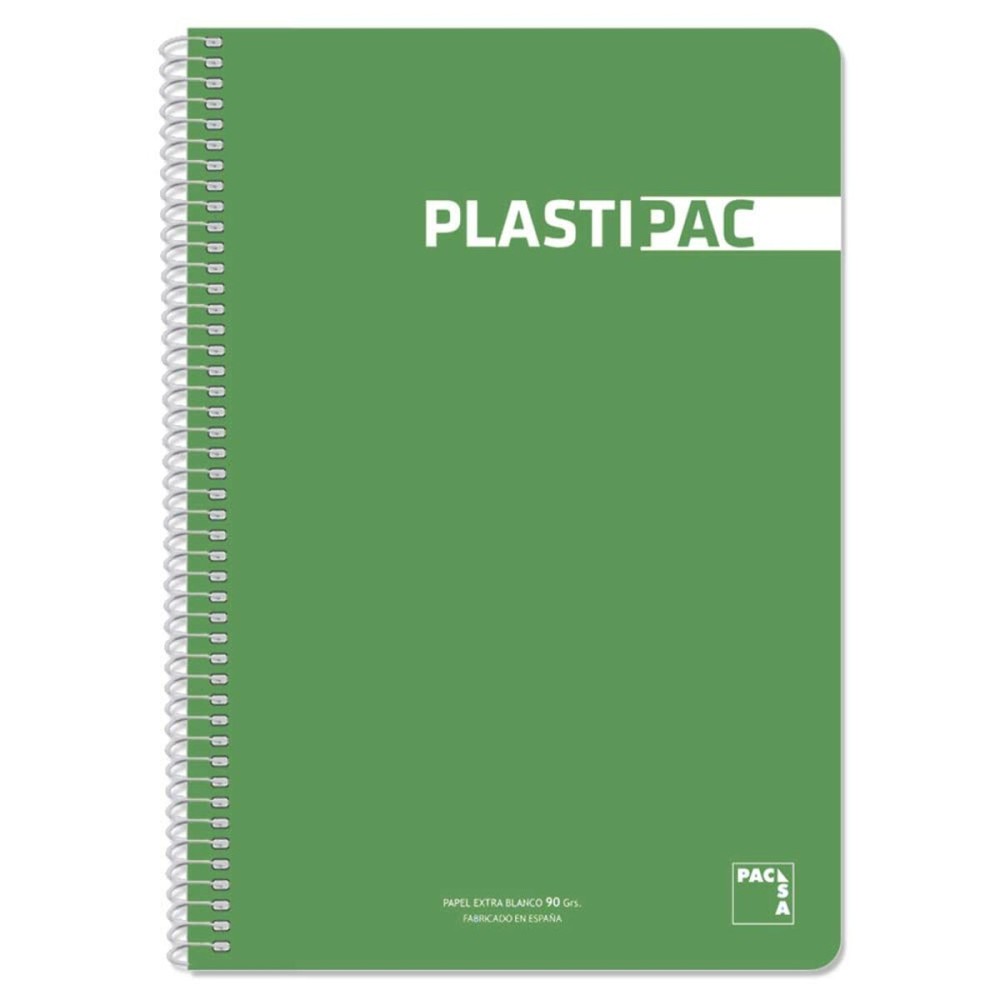 Cahier Pacsa Plastipac Vert clair Din A4 80 Volets 21,5 x 31,5 cm 5 Pièces