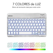 Clavier Bluetooth Subblim SUB-KBT-SMBL30 Multicouleur Argenté Espagnol Qwerty QWERTY