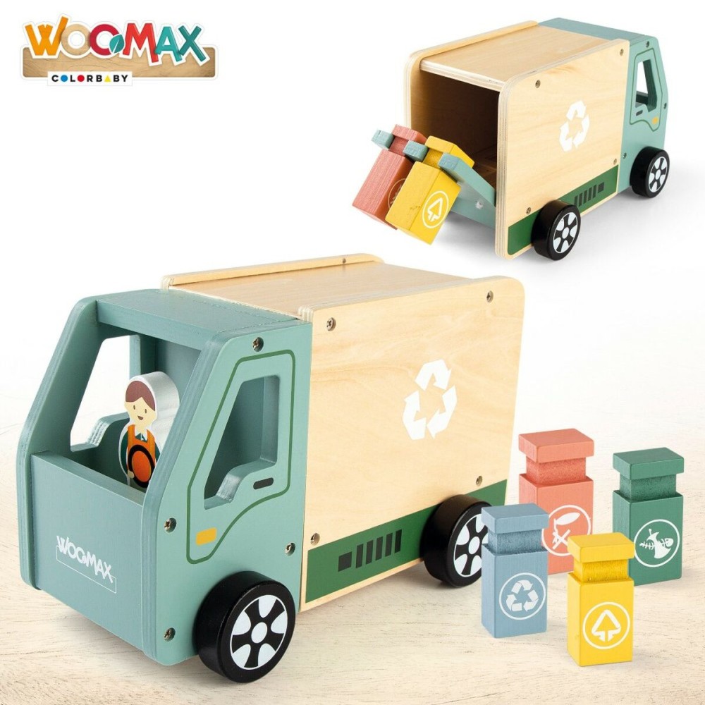 Müllwagen Woomax Spielzeug 8 Stücke 24 x 15 x 13,5 cm (4 Stück)