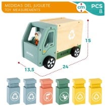 Garbage Truck Woomax Toy 8 Pieces 24 x 15 x 13,5 cm (4 Units)