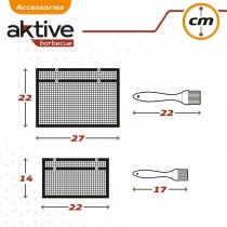 Barbecue Portable Aktive Silicone Plastic 27 x 24,5 x 0,4 cm