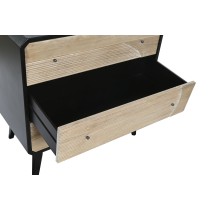 Caisson à Tiroirs DKD Home Decor Noir Bois Moderne (80 x 40 x 79,5 cm)