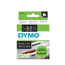 Ruban Laminé pour Etiqueteuses Dymo D1 45811 LabelManager™ Blanc Noir (5 Unités)