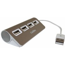 Hub USB CoolBox COO-HU4ALU2 Silberfarben