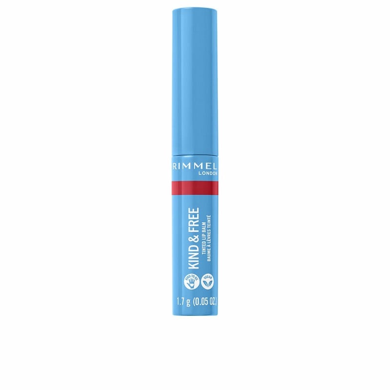 Farbiger Lippenbalsam Rimmel London Kind & Free Nº 005-turbo red (1,7 g)