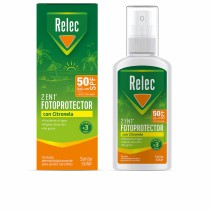 Crème Solaire pour le Corps en Spray Relec 2 en 1 Citronnelle 100 ml Spf 50