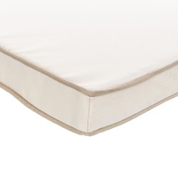 Stuhl-Kissen Creme 90 x 40 x 4 cm