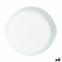 Serving Platter Luminarc Smart Cuisine Circular White Glass Ø 28 cm (6 Units)