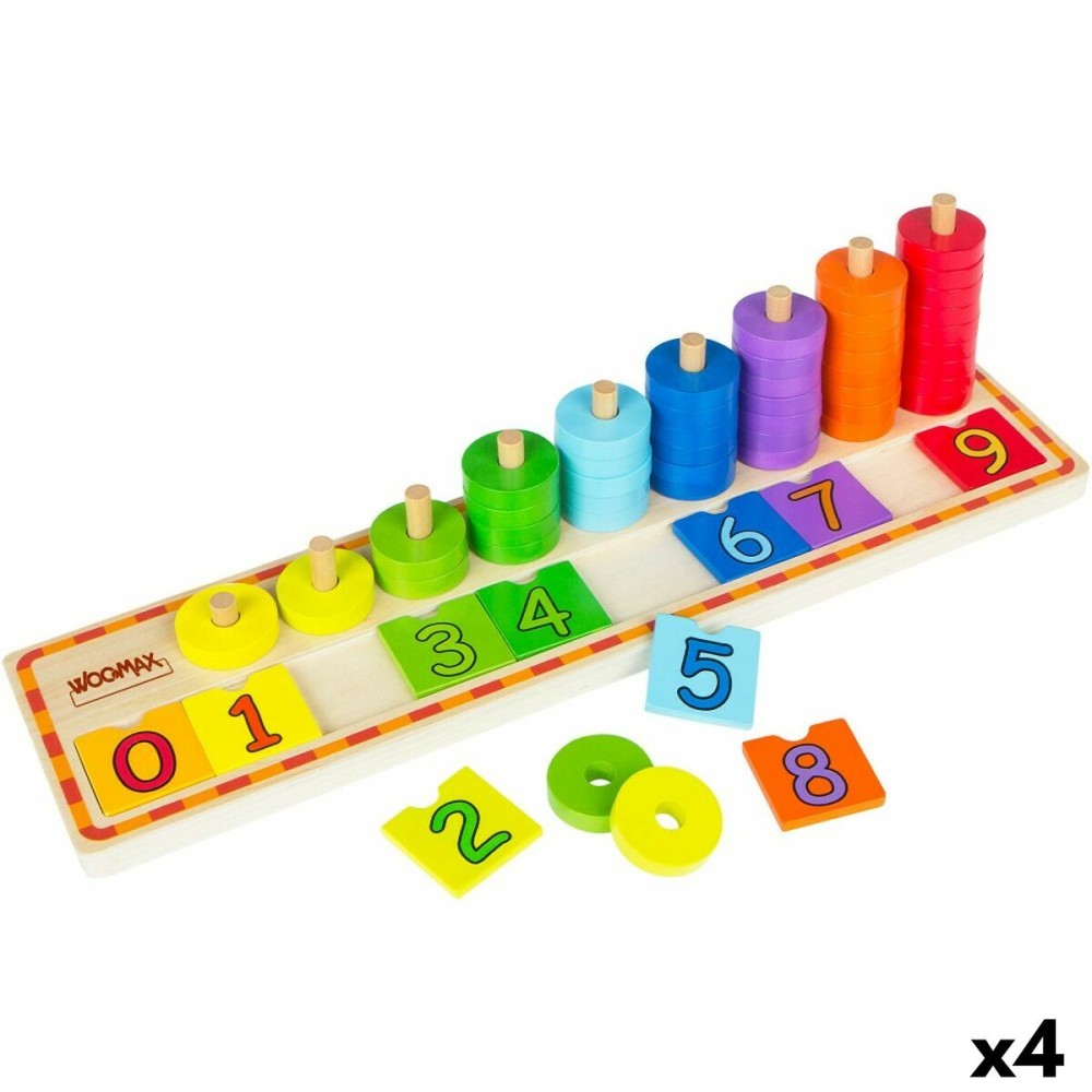 Jeu Éducation Enfant Woomax Numéros 56 Pièces 4 Unités 43 x 11 x 11 cm