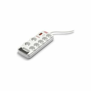 Rallonge 7 prises Schuko avec interrupteur Salicru SPS SAFE 7 RJ11 (1,8 m)