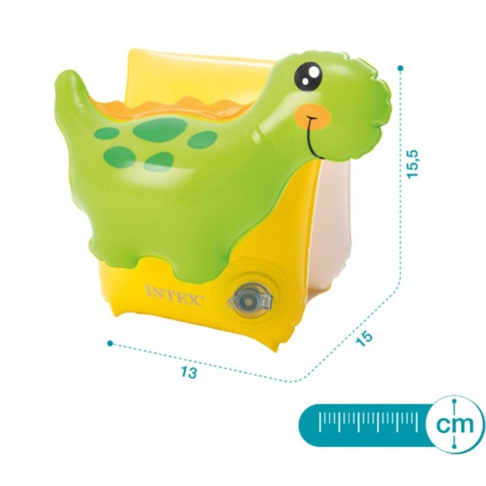 Manchettes Intex Dinosaure 13 x 15,5 x 15 cm (36 Unités)