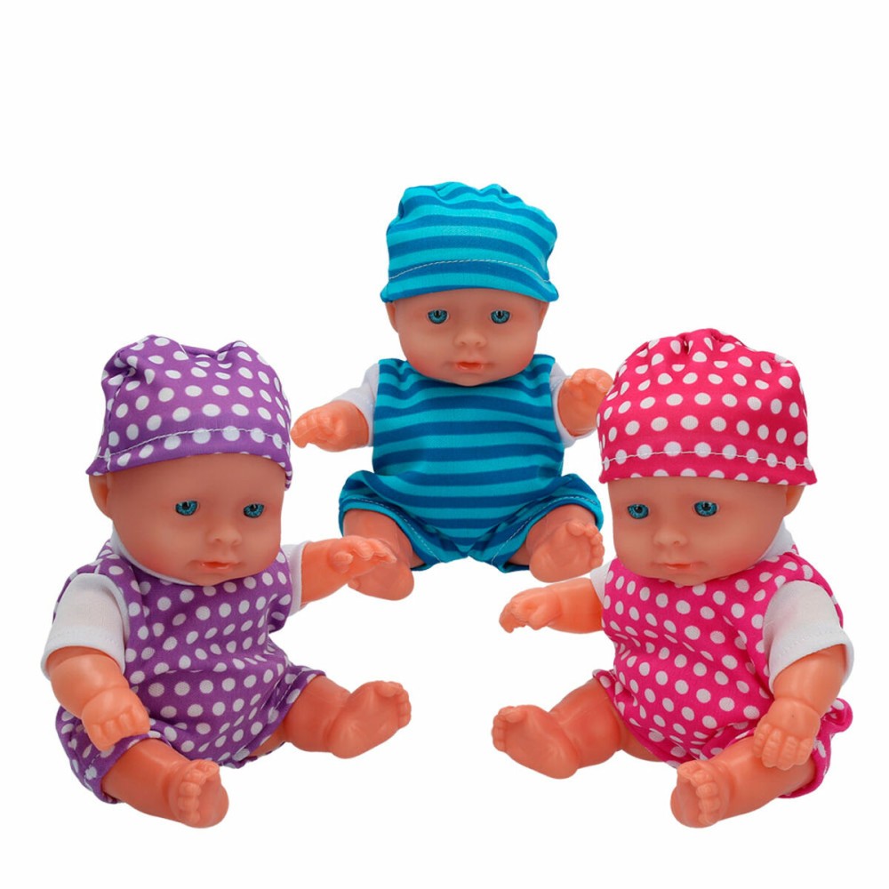 Dolls Set Colorbaby Pitusos 3 Pieces 20 cm 13 x 20 x 6,5 cm 6 Units