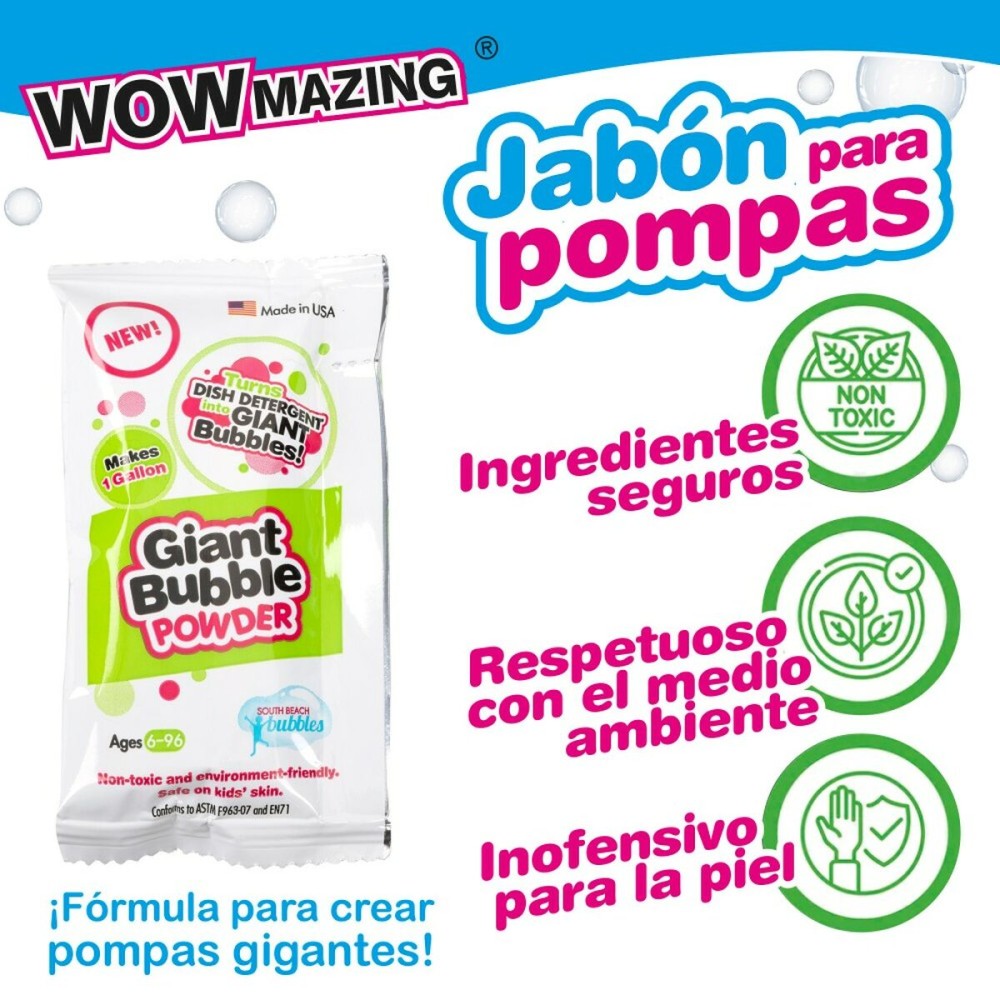 Savon liquide à bulles WOWmazing 6,3 x 11,5 x 1,5 cm (24 Unités)