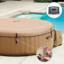 Spa gonflable Intex 236 x 71 x 236 cm Marron 1339 L