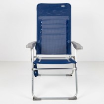 Beach Chair Aktive Slim Foldable Navy Blue 47 x 107 x 66 cm (4 Units)