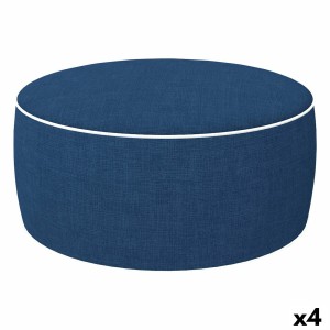 Aufblasbarer Puff Aktive Marineblau Klassich 53 x 23 x 53 cm (4 Stück)