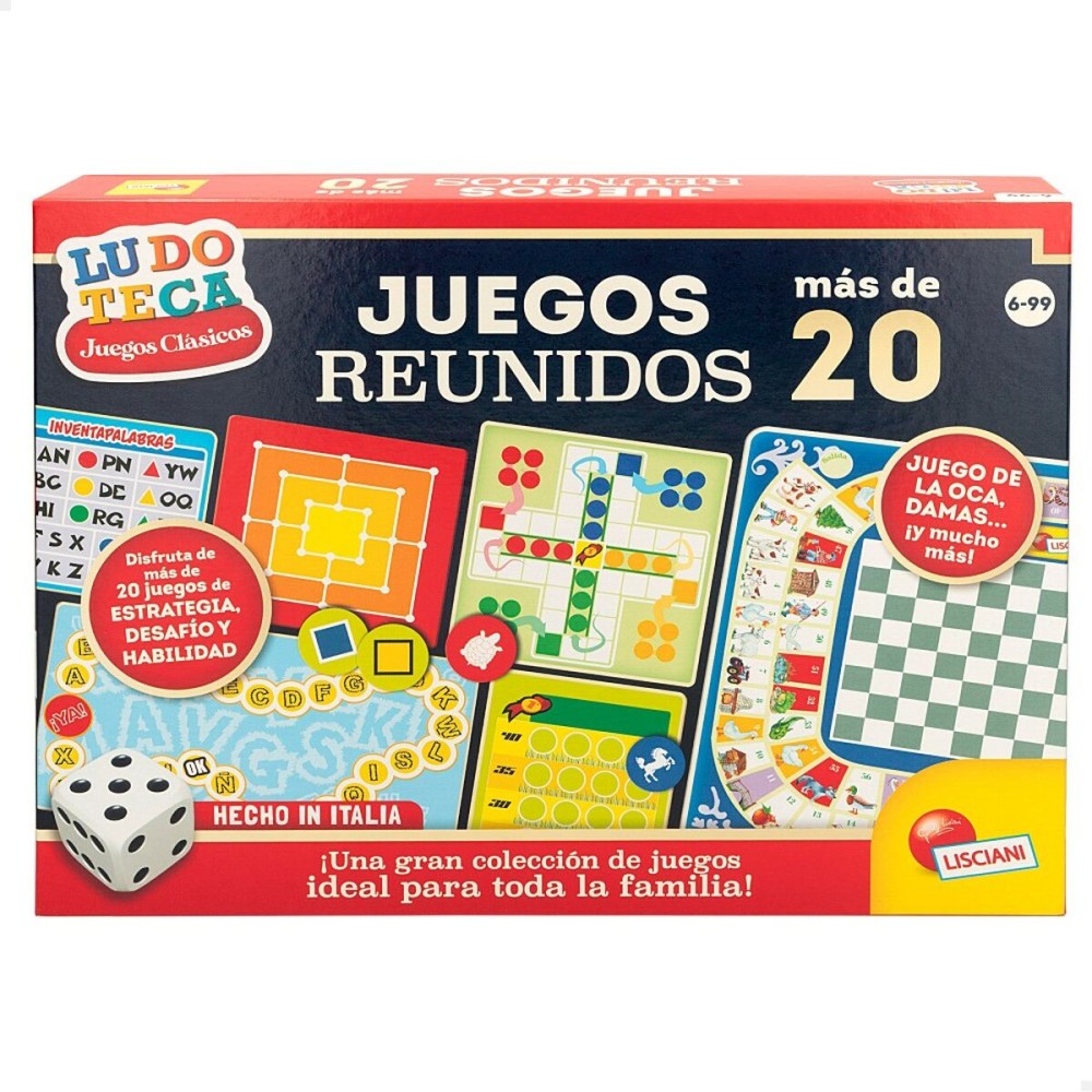 Tischspiel Lisciani Juegos reunidos ES 40 x 0,1 x 33 cm (12 Stück)