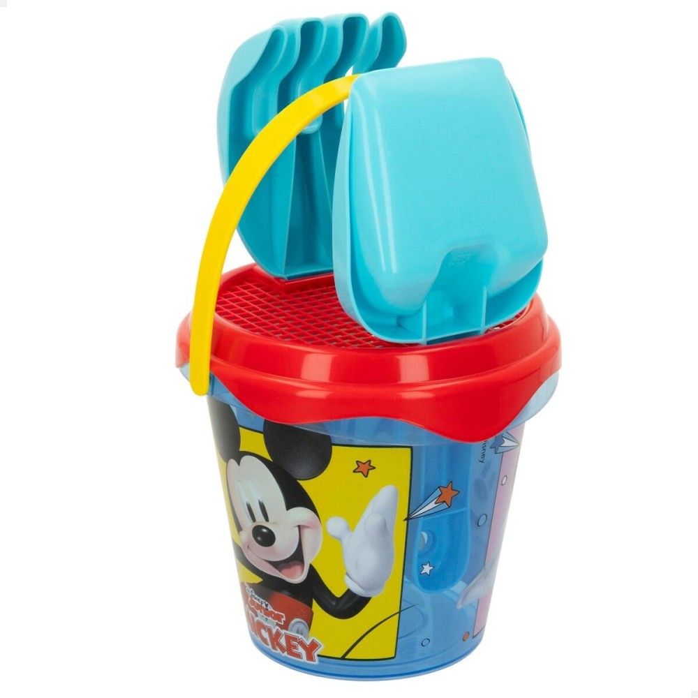 Set de jouets de plage Mickey Mouse Ø 14 cm Plastique (24 Unités)