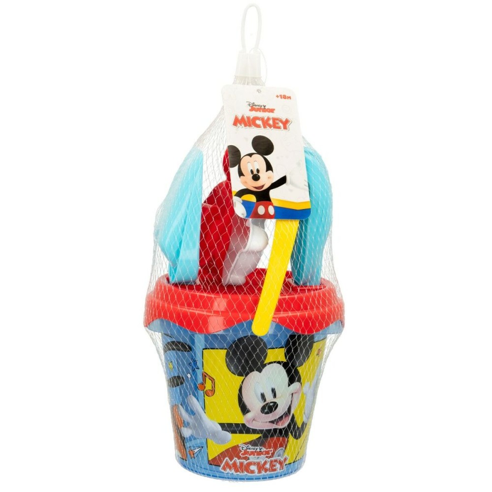 Beach toys set Mickey Mouse Ø 14 cm Plastic (24 Units)